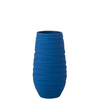 BLUMENTOPF FIESTA - Töpferei - Blau - XL - Ø 25 cm - Blau, Keramik (25/55cm) - J-Line
