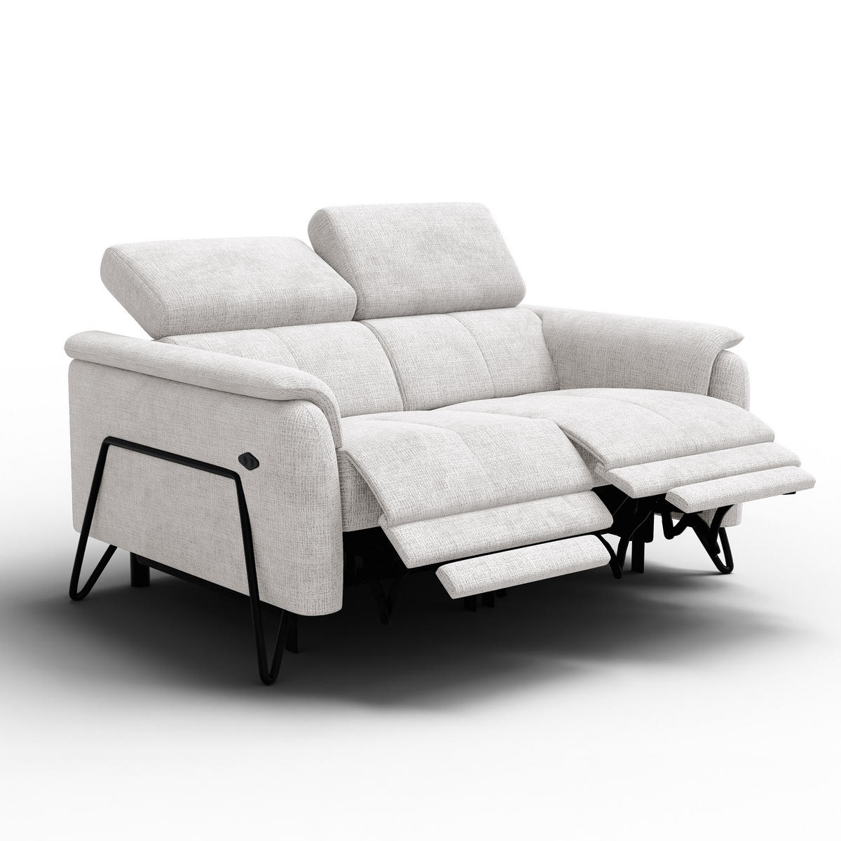 RELAXSOFA RODEN 2-Sitzer, creme - Creme, Holz/Textil (152/82/103cm) - Courtois Laville