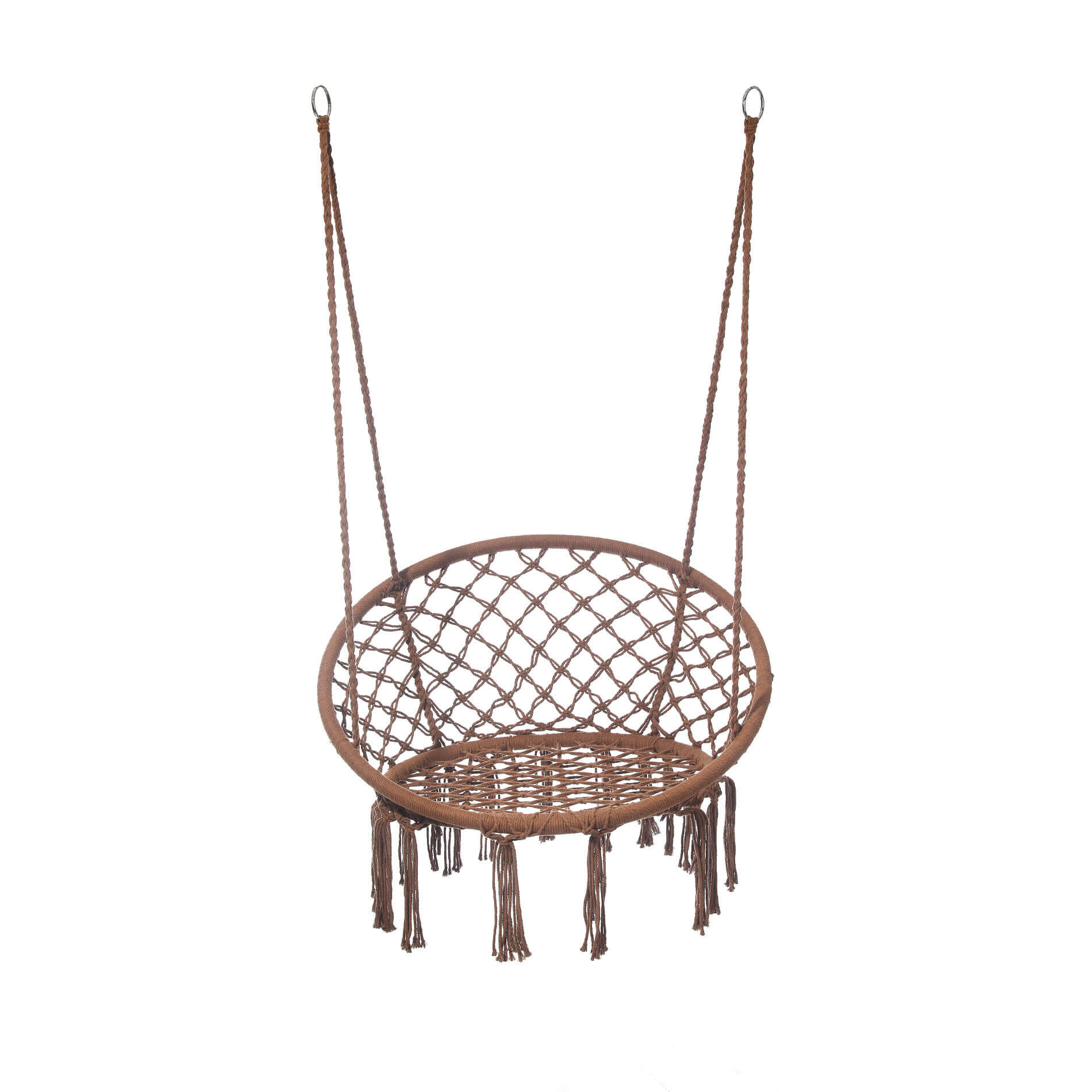 HÄNGESESSEL Braun 80/60/120 cm - Braun, Textil (80/120/60cm) - Mobili Rebecca