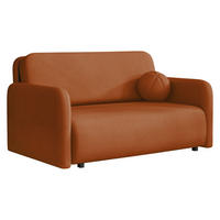 SCHLAFSOFA Viva Sun III - Schwarz/Orange, Holz/Textil (150/85/103cm) - MIRJAN24