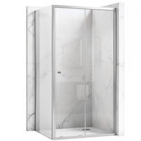 DUSCHKABINE Rea Primo Slide 120x100 Chrome - Chromfarben, Glas (120/100/190cm) - REA