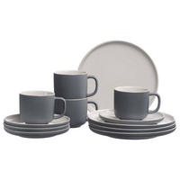 KAFFEESERVICE Jasper grau 12er Set - Grau, Keramik (1/1/1cm) - Ritzenhoff Breker