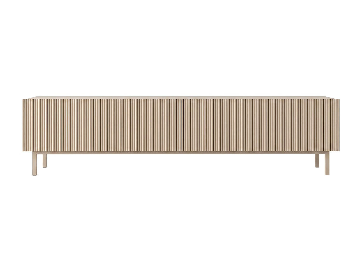 TV-BOARD - 180 cm x 31.6 cm - holz - beige Zumeya - Beige, Holz (180/43.5/31.6cm) - Vente-Unique