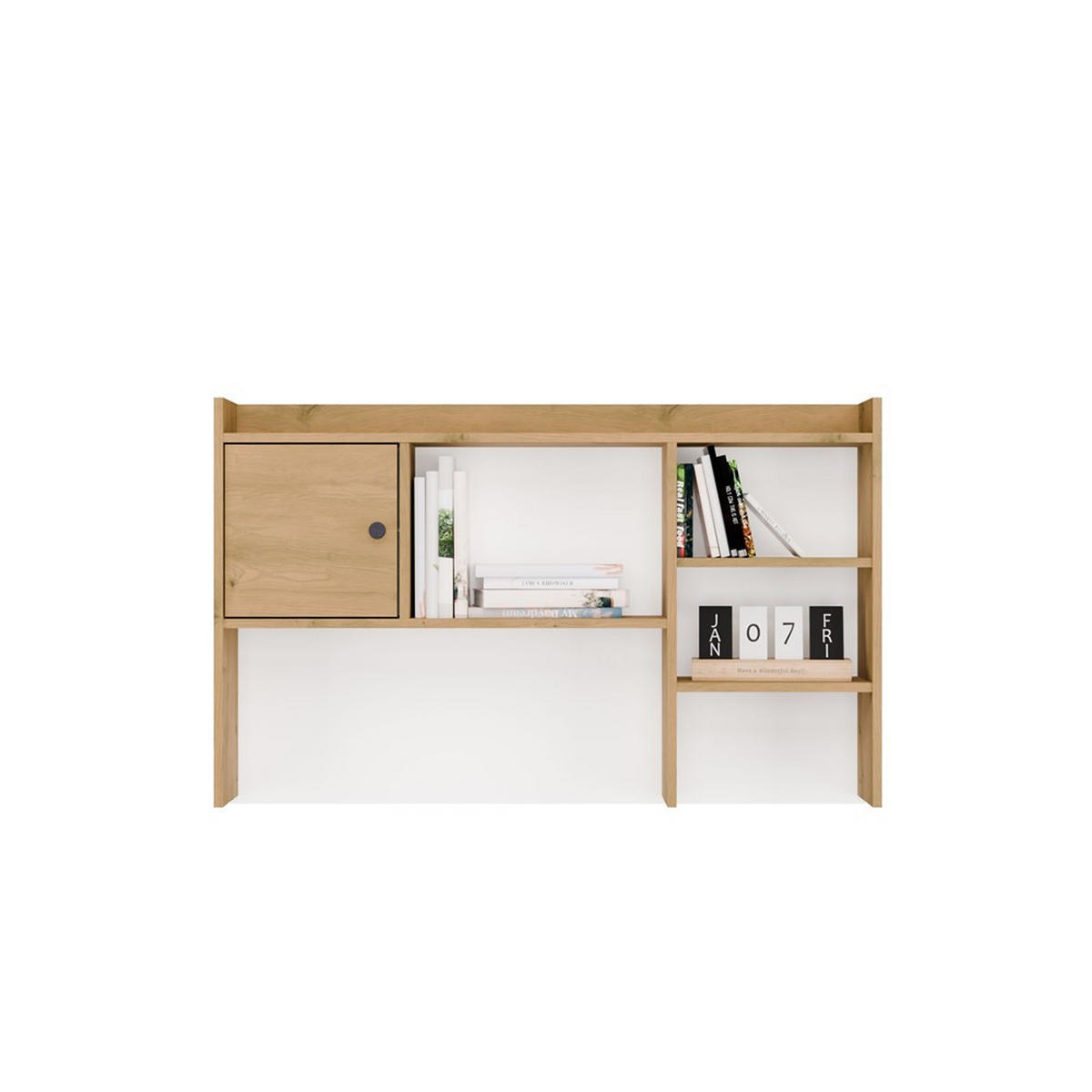 REGAL-SCHREIBTISCH Artisan Eiche 114/70/18 - Eiche Artisan, Holzwerkstoff (18/114/70cm) - RAUMHIRSCH FURNITURE