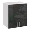 HÄNGESCHRANK G60 2D - Schwarz Hochglanz, Holzwerkstoff (69/60/31cm) - roe furniture