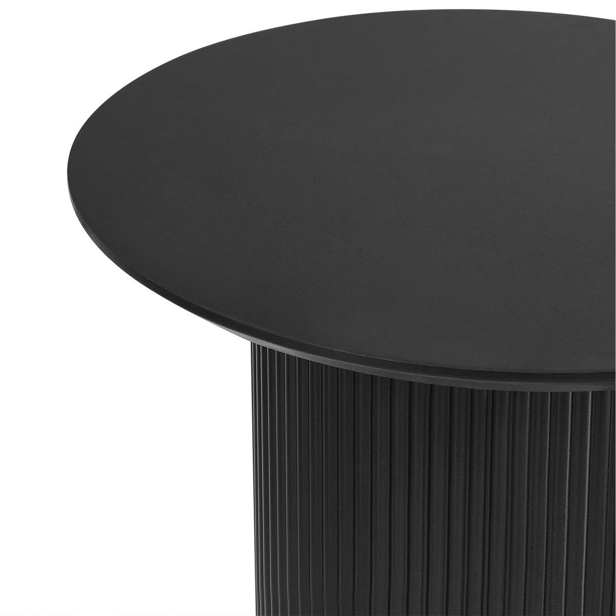 BEISTELLTISCH Schwarz Leona - Schwarz, Holzwerkstoff (50/50/48cm) - Beliani