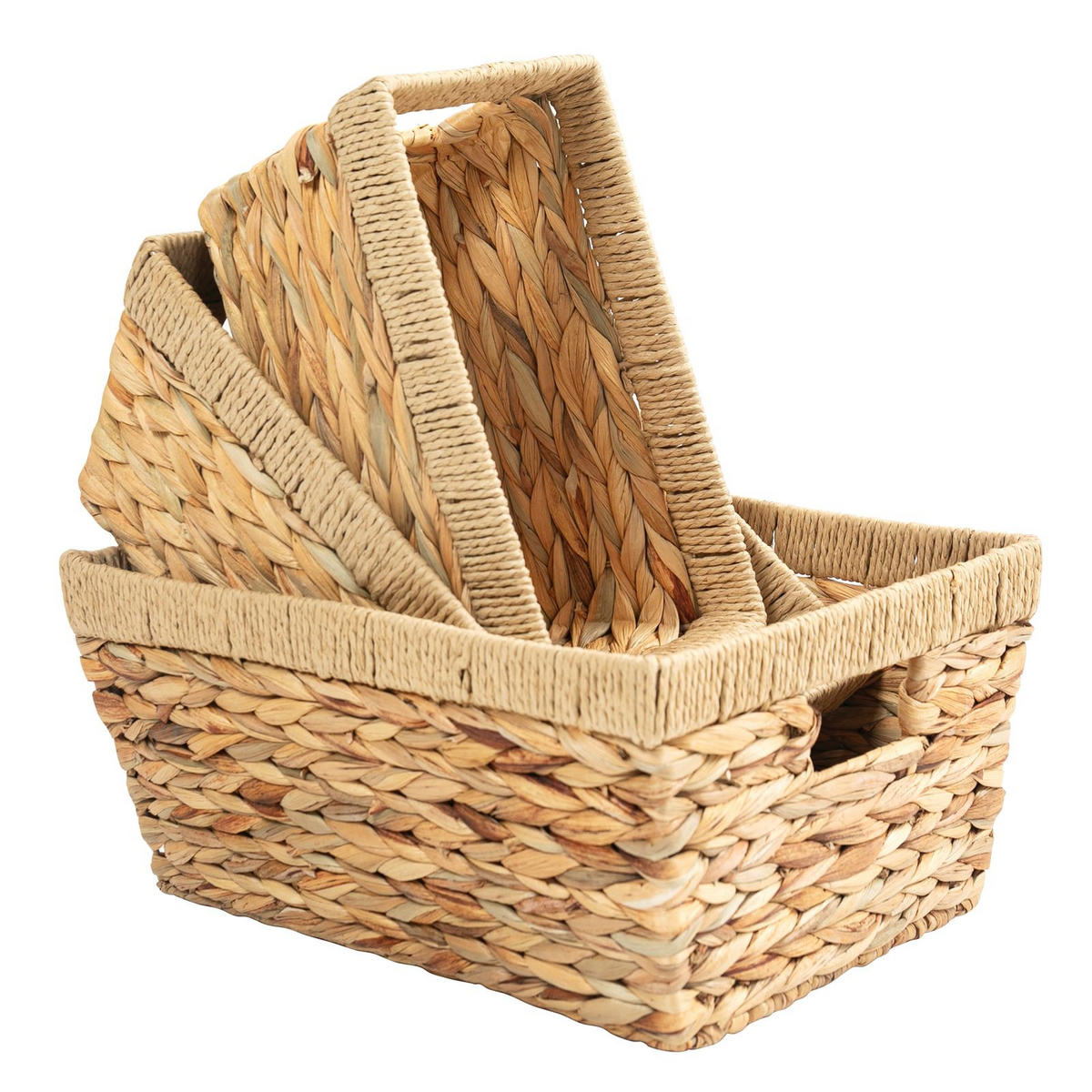 AUFBEWAHRUNGSKÖRBE SINTRA - Naturfarben, Naturmaterialen (40/19/30cm) - IDIMEX