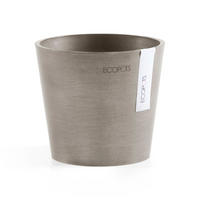 BLUMENTOPF Amsterdam 13/11,4 cm Taupe - Taupe, Kunststoff (13/11.4cm) - Ecopots
