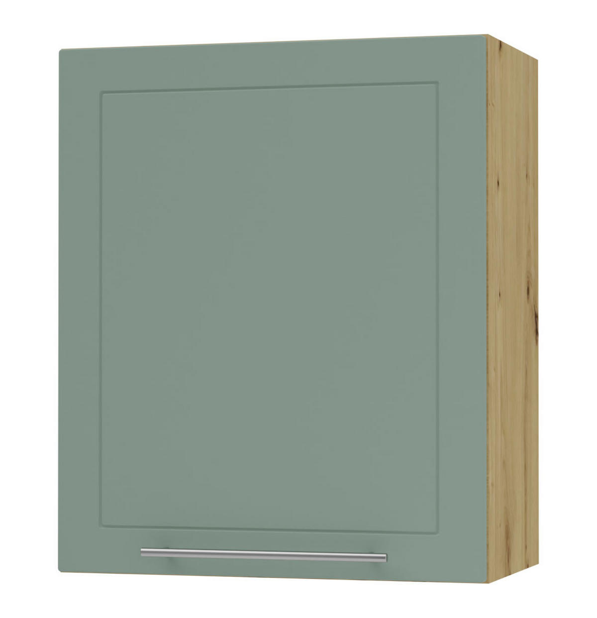 KÜCHENHÄNGESCHRANK Kvantum W2/60 Mint Matt / Eiche Artisan Matt 60 / 32,5 / 72cm - Eiche Artisan/Mintgrün, Holz/Holzwerkstoff (60/72/32.5cm) - Feldmann-Wohnen