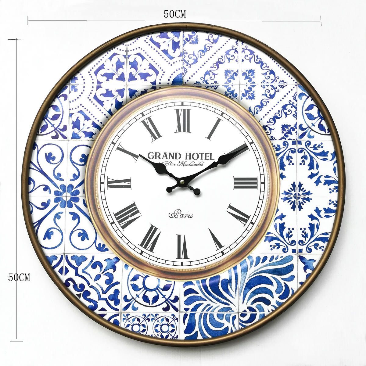WANDUHR Weiß 5/50/50 cm - Weiß, Holzwerkstoff (5/50/50cm) - Mobili Rebecca