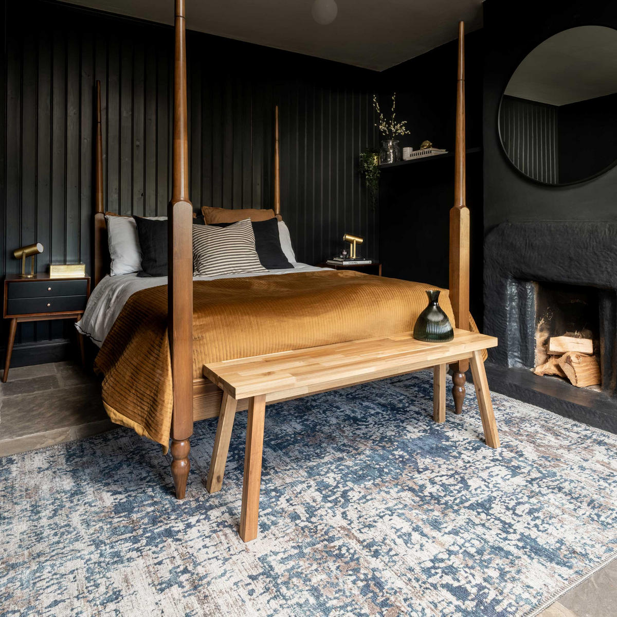 FLACHWEBETEPPICH Dash Blau - Blau, Textil (200/290cm) - Kukoon Rugs