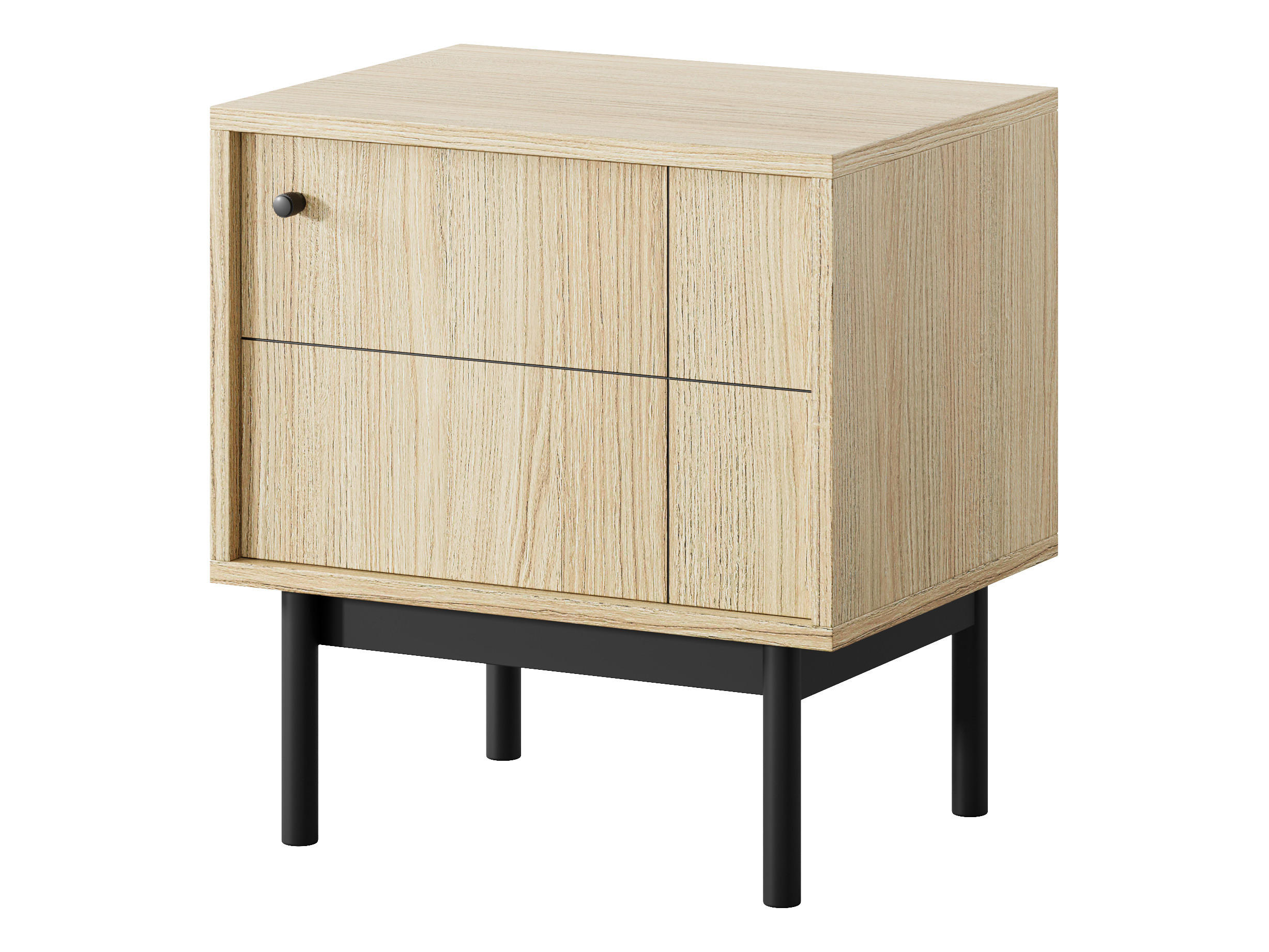 NACHTTISCH GIAPPONESE 53,5/56,5/39 cm Eichefarben - Eichefarben, Holzwerkstoff (53.5/56.5/39cm) - MASSENO