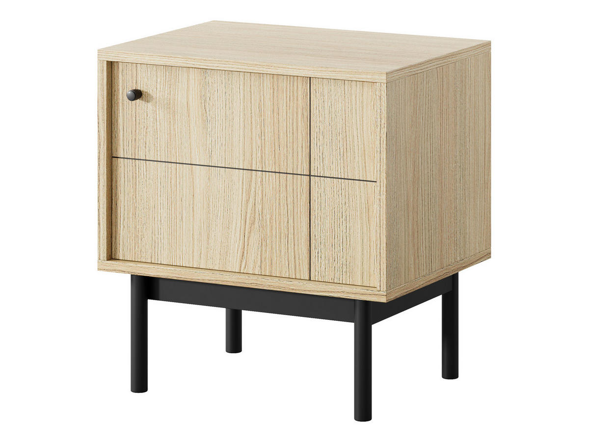NACHTTISCH GIAPPONESE 53,5/56,5/39 cm Eichefarben - Eichefarben, Holzwerkstoff (53.5/56.5/39cm) - MASSENO