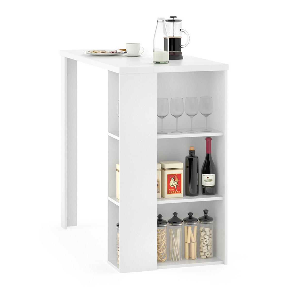 BARTISCH Noel Weiß 120 x 60 cm - Weiß, Holzwerkstoff (120/105.6/60cm) - Vicco
