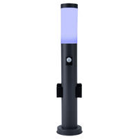 LED AUSSENLEUCHTE Edelstahl Anthrazit - Anthrazit, Kunststoff (7.6/7.6/60cm) - Globo Lighting