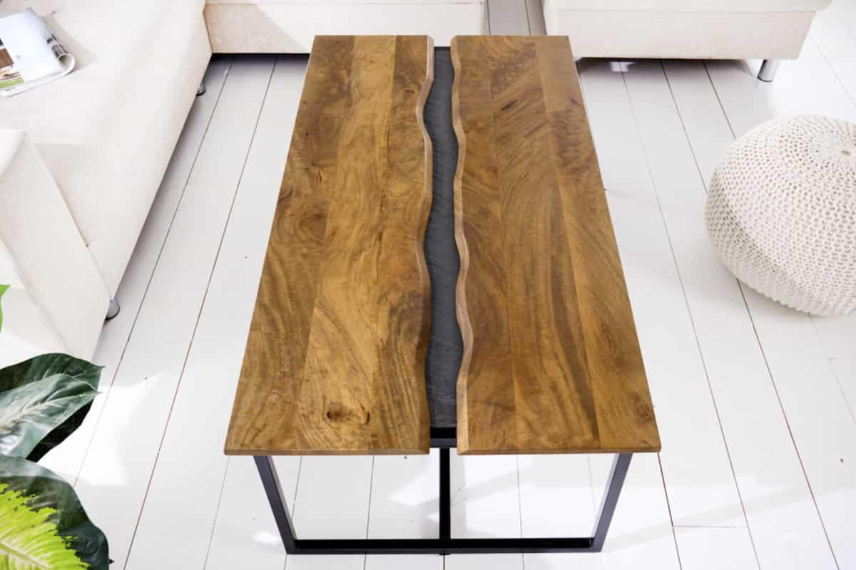 COUCHTISCH AMAZONAS Mango rechteckig Natur 110cm - Braun, Holz/Metall (60/110/40cm) - riess-ambiente