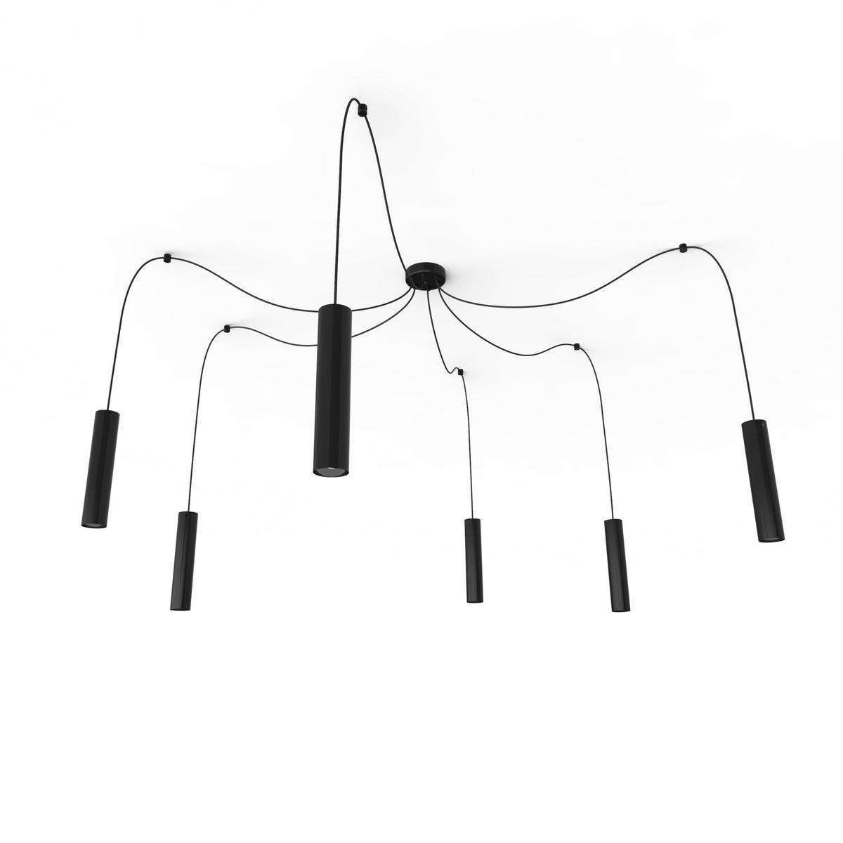 HÄNGELEUCHTE - Schwarz Hochglanz, Metall (6/30/30cm) - Lumicom