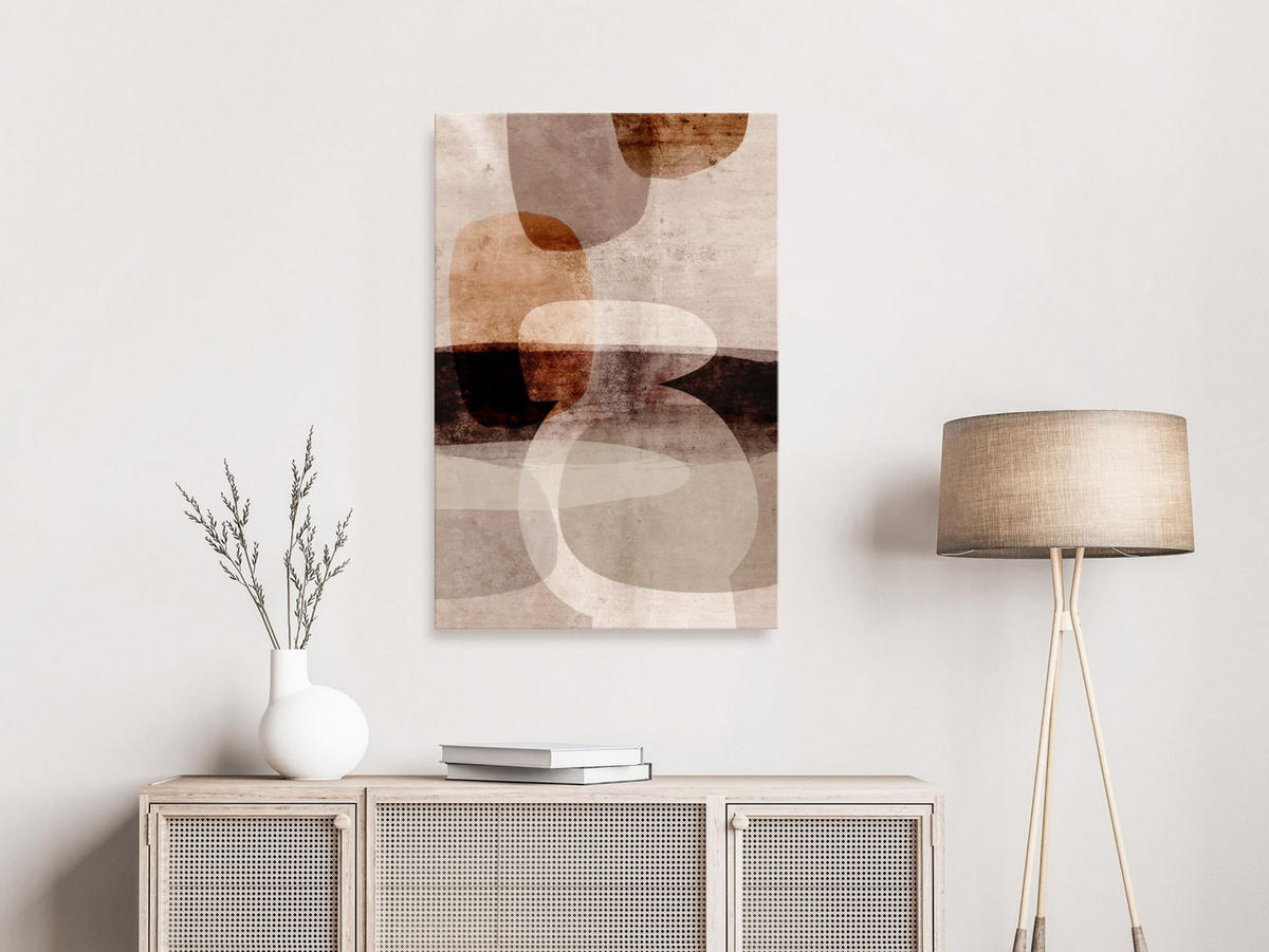 KUNSTDRUCK Braun 80/120 cm - Braun, Textil (80/120cm) - KUNSTLOFT