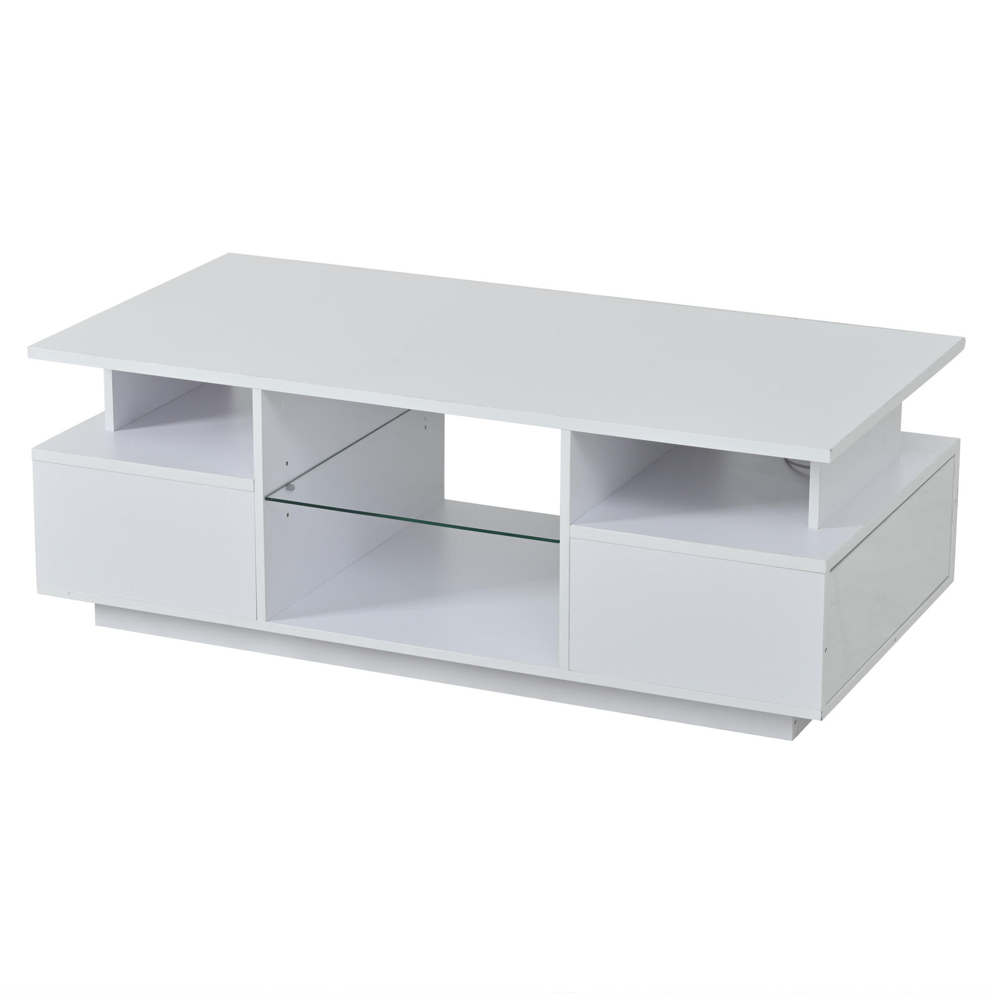 ComfortXL Couchtisch Weiß 50x36x100 cm