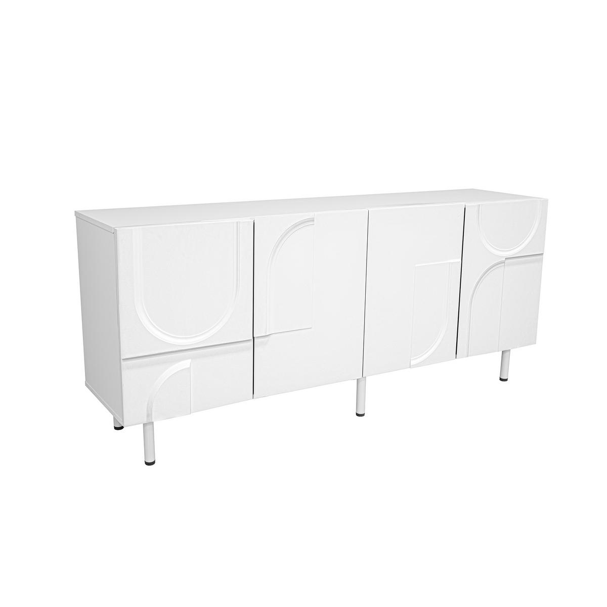 SIDEBOARD Weiß 160/38,5/70 cm - Weiß, Holzwerkstoff (160/70/38.5cm) - PANGIVO