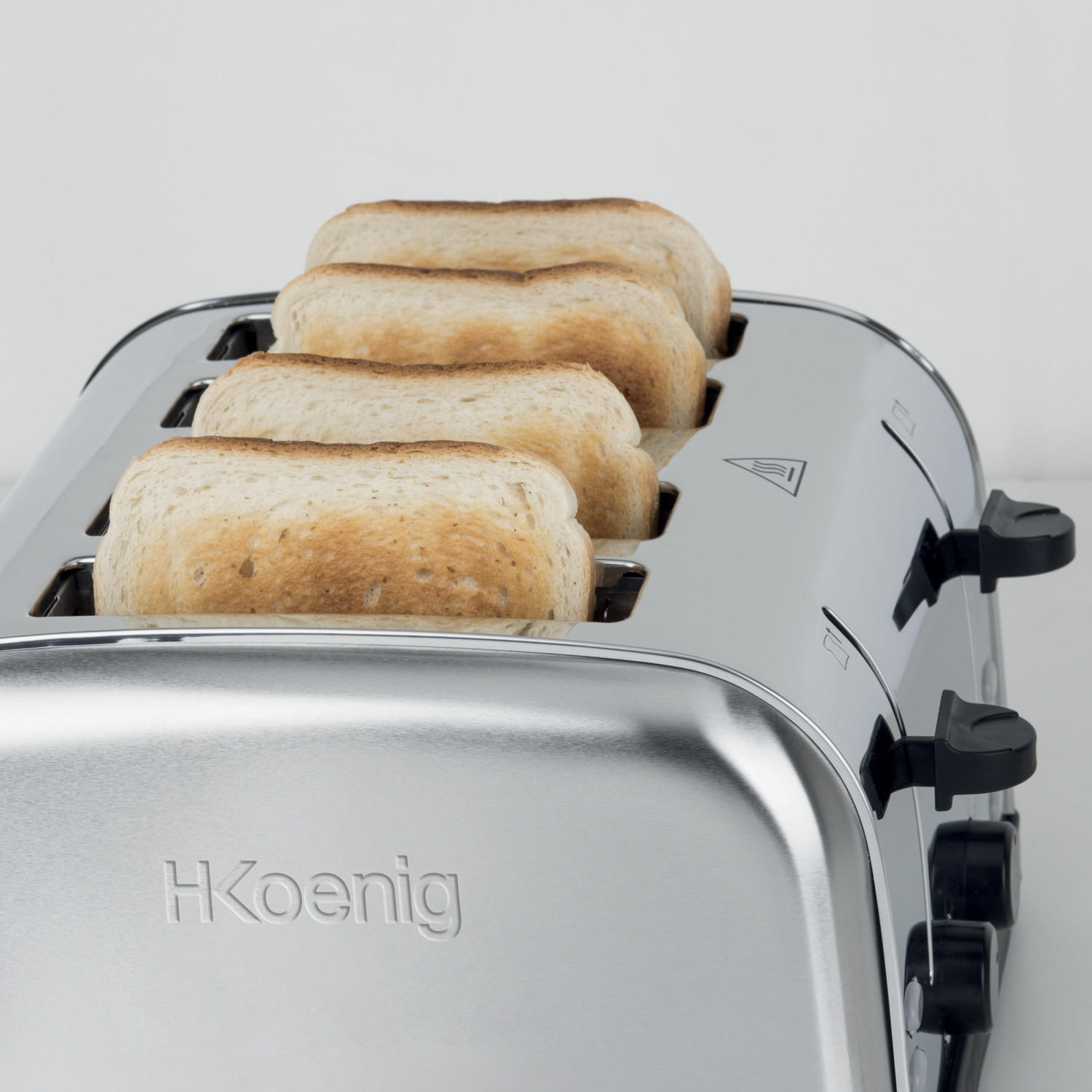 Thumbnail - HKoenig Toaster, Grau, Metall, 28.5x18x29.5 cm, Küchengeräte, Toaster