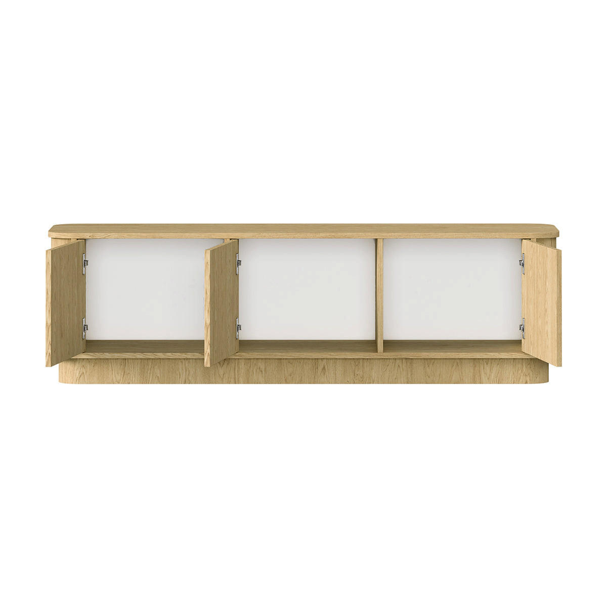 TV STOLEK Halina Dřevo - hnědá, kompozitní dřevo (154/45.5/40cm) - Petits-meubles