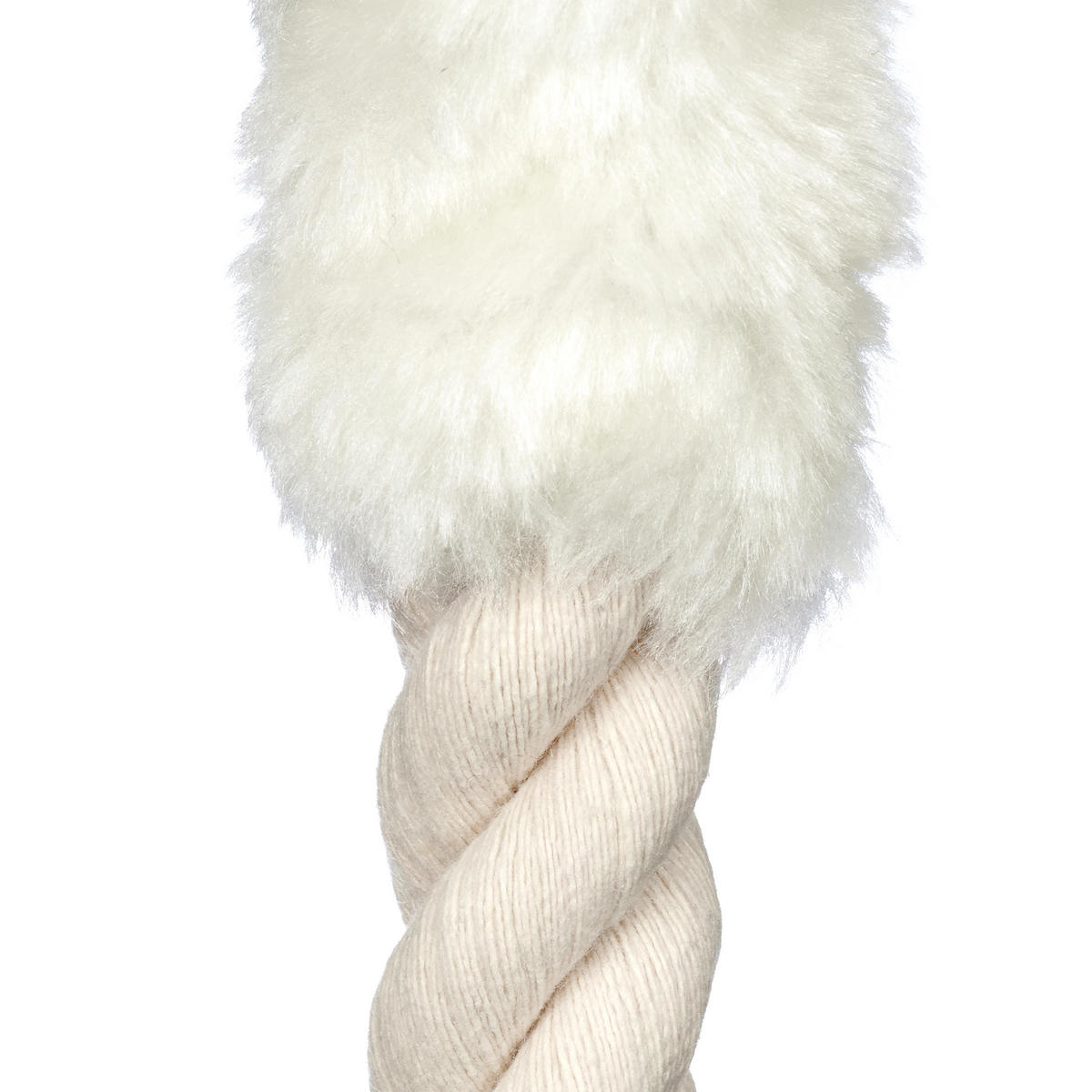 TÜRKORDEL Weiß Beige 2er-Set Baumwolle Polyester - Creme, Textil (4.5/4.5cm) - Relaxdays