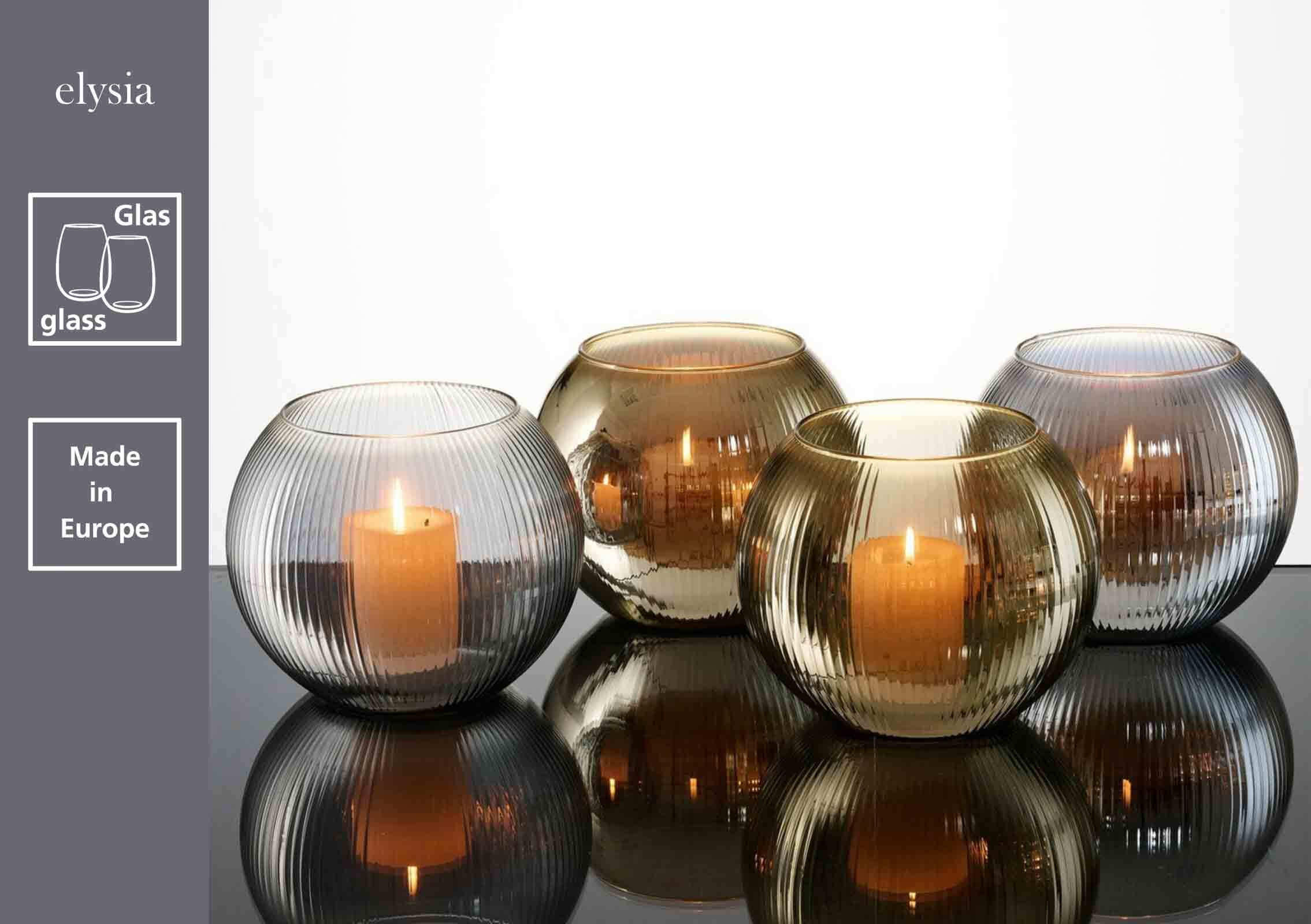 WINDLICHTER Elysia gold ø 19 cm 4er Set - Goldfarben, Glas (19/16/19cm) - Ritzenhoff Breker