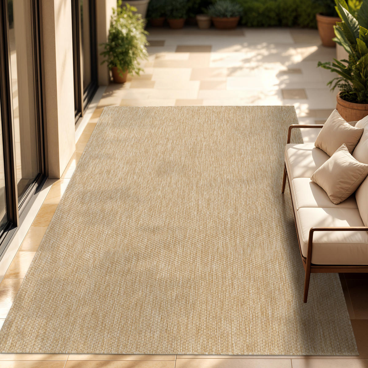 OUTDOORTEPPICH 120/160 cm Venedig 165 - Naturfarben, Textil (120/160cm) - Paco Home