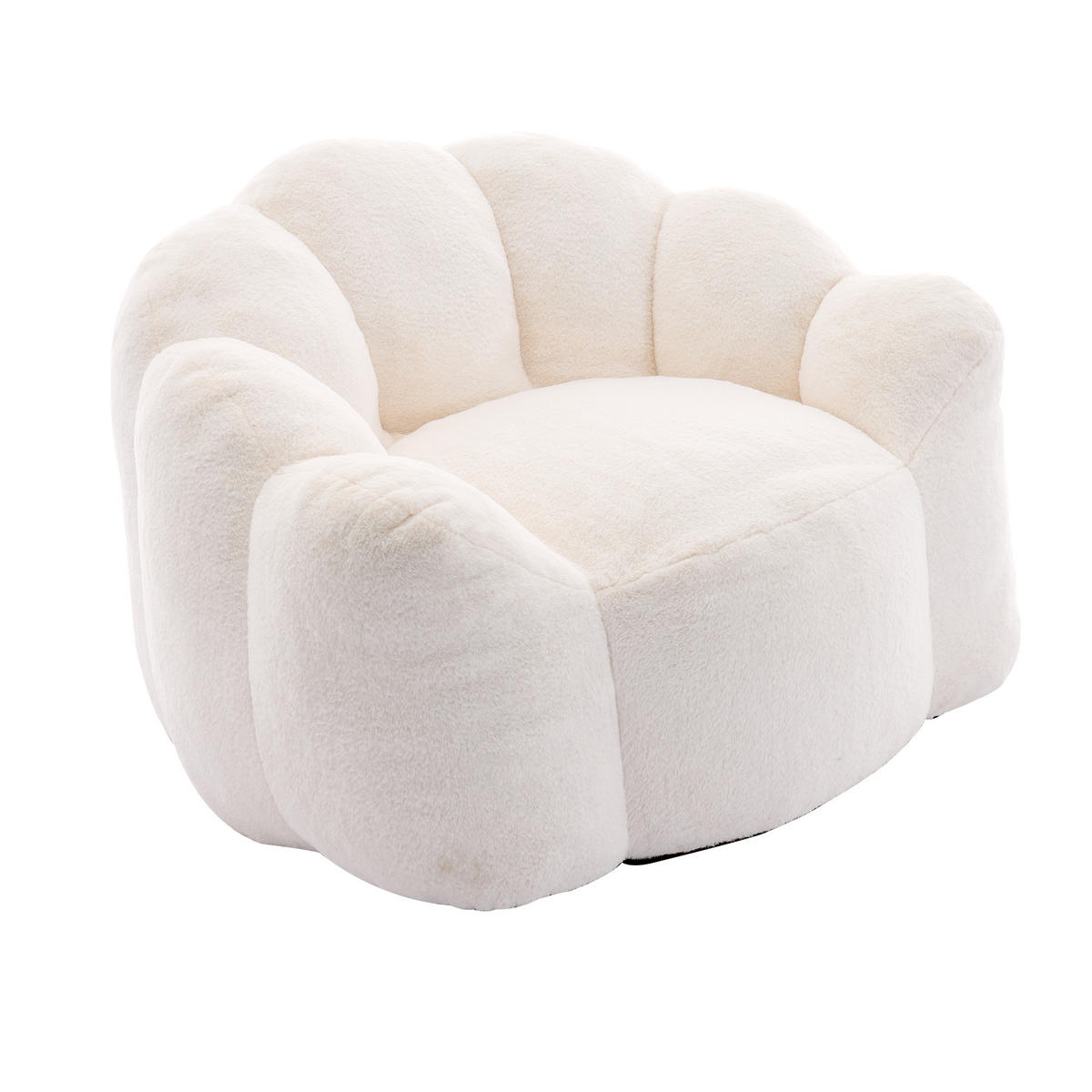 SOFA Velours Weiß - Weiß, Textil (111/68/101cm) - WISHDOR