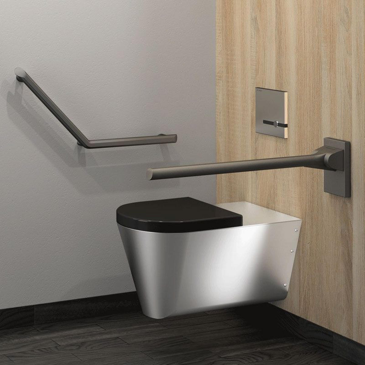 STÜTZKLAPPGRIFF Be-Line D42 L.850 Aluminium anthrazit - Anthrazit, Metall (15/13/98.5cm) - Delabie