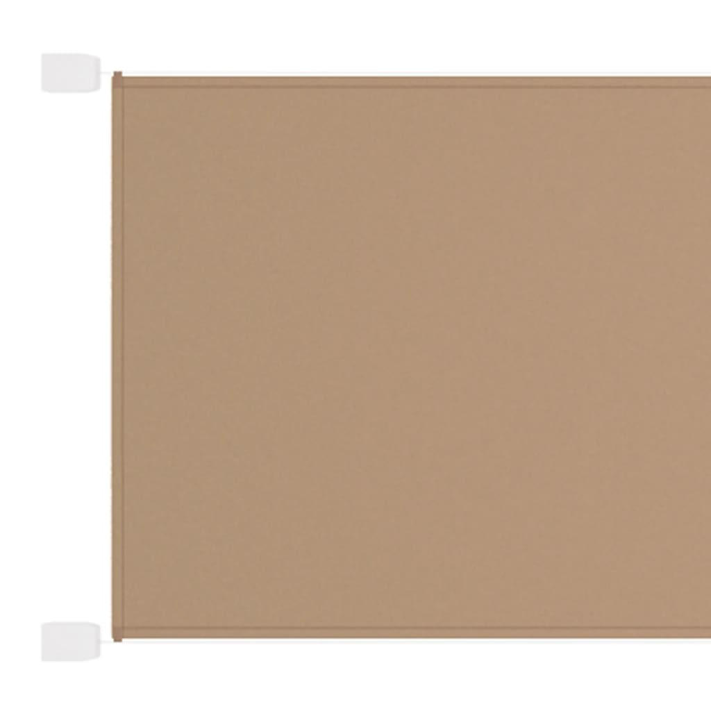 SENKRECHTMARKISE Taupe 140x800 cm Oxford-Gewebe - Taupe, Textil (800/140/800cm) - furnicato