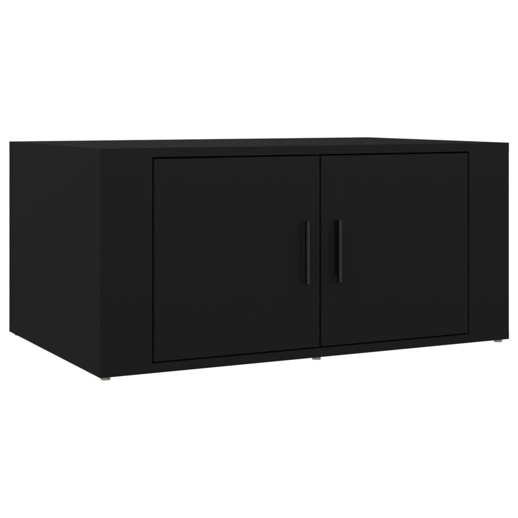 COUCHTISCH Schwarz 80x50x36 cm Holzwerkstoff - Schwarz, Holzwerkstoff (80/50/36cm) - furnicato