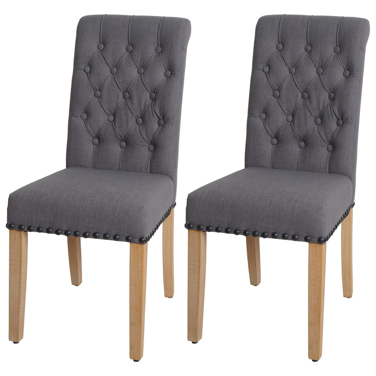 ESSZIMMERSTUHL Grau - Grau, Textil (45/100/60cm) - MCW