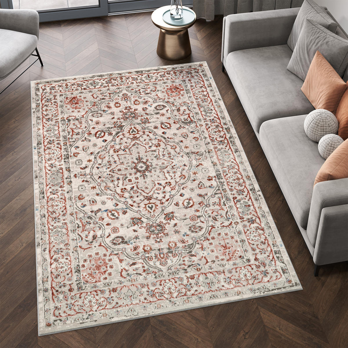 TEPPICH RETRO Weiß 140/200 cm - Weiß, Textil (140/200cm) - Tapiso