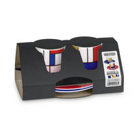 ESPRESSOTASSE Hommage to Mondrian Geschenkset, 4-tlg. - Naturfarben, Keramik (0.09L) - Könitz