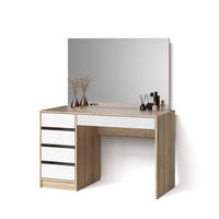 SCHMINKTISCH Imola Weiß/Sonoma 120 cm - Weiß/Sonoma Eiche, Holzwerkstoff (120/75/55cm) - Livinity®