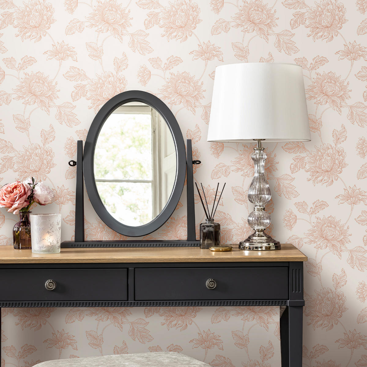 VLIESTAPETE Stratton Plaster Pink - Pink, Papier/Kunststoff (52/1000cm) - Graham & Brown