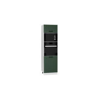 MIKROWELLENUMBAUSCHRANK D60PK MVP/L - Arvion - Stilvolles Küchenelement - Grün, Holz/Metall (60/213.3/56cm) - ROYAL24_MARKT