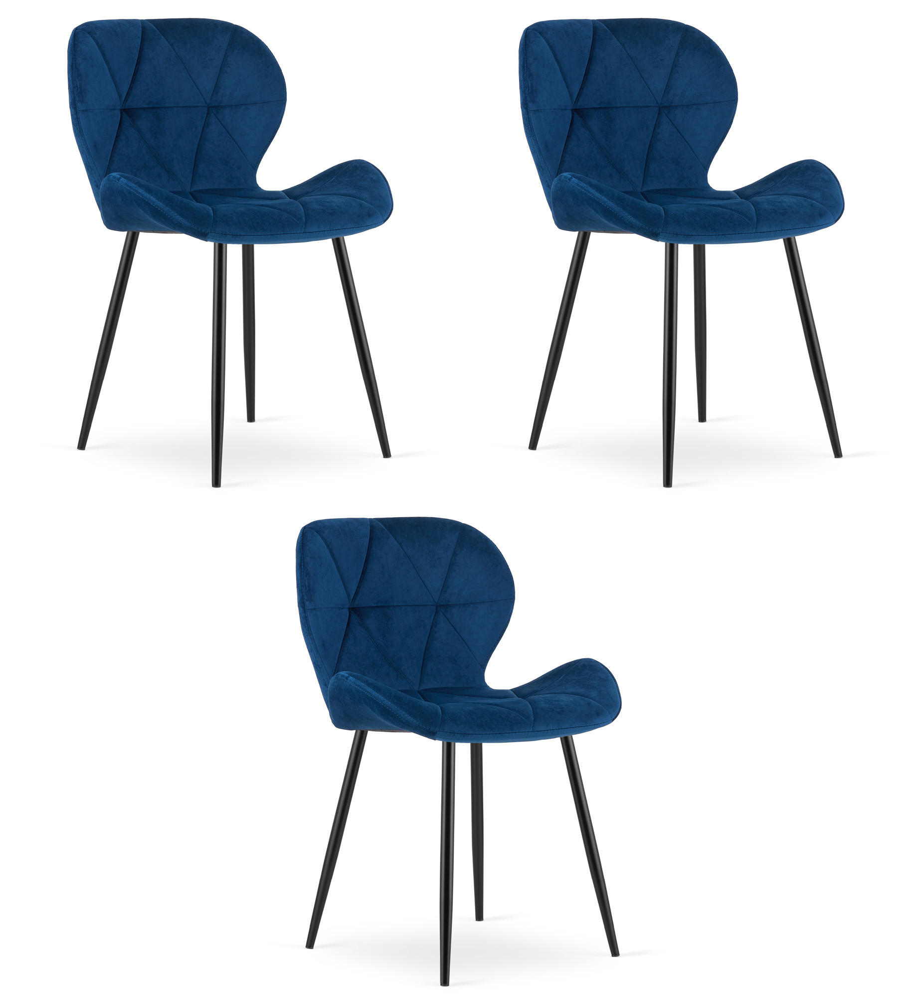XXXLutz Stuhl Dunkelblau 46x52x53 cm