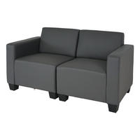 2-SITZER SOFA Grau - Grau, Textil (136/76/72cm) - MCW