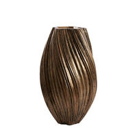 VASE Yatung Bronze Ø30/52 cm - Bronzefarben, Stein (52cm) - Light & Living