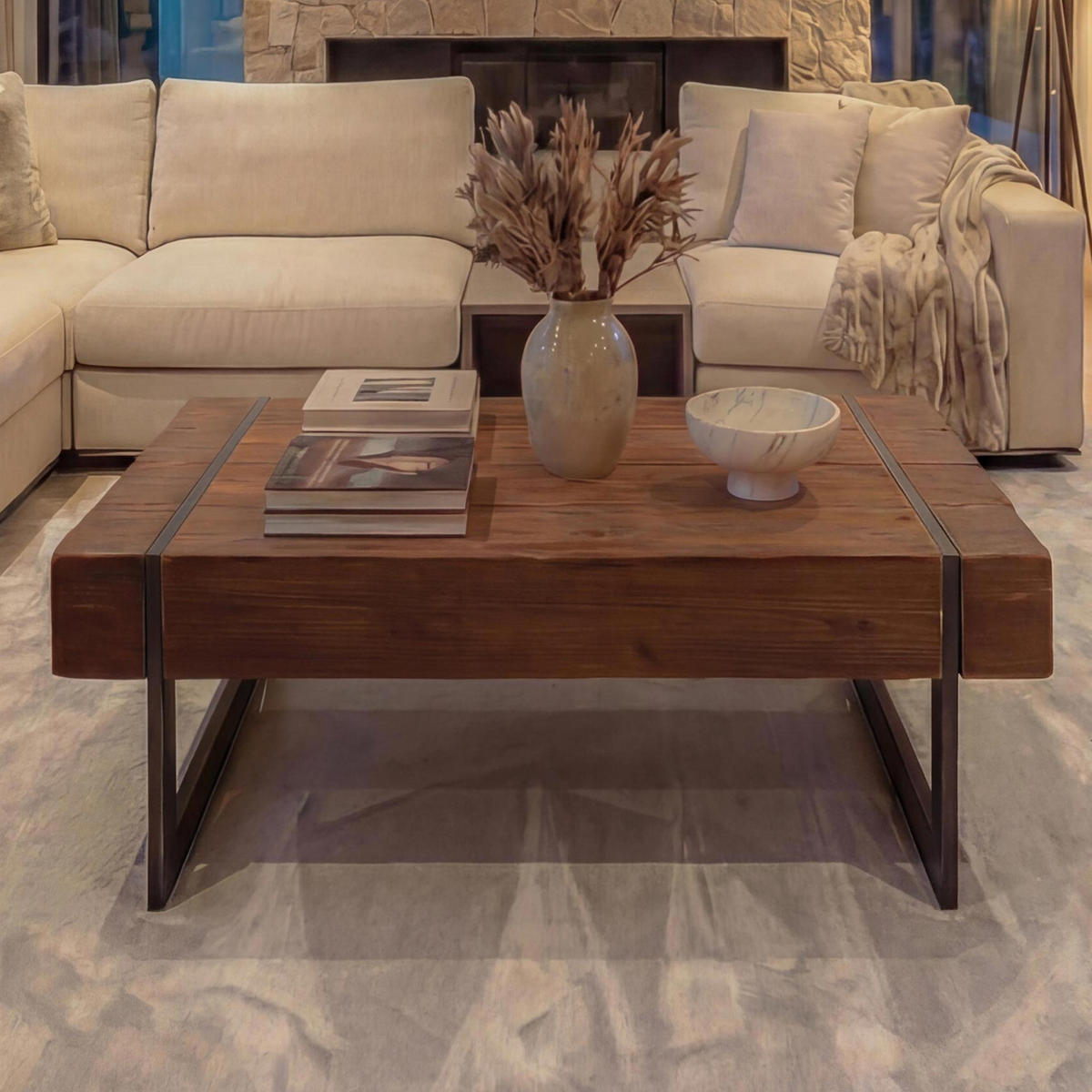 COUCHTISCH A15A rechteck Dunkelbraun - Dunkelbraun, Holz (60/120/40cm) - MCW