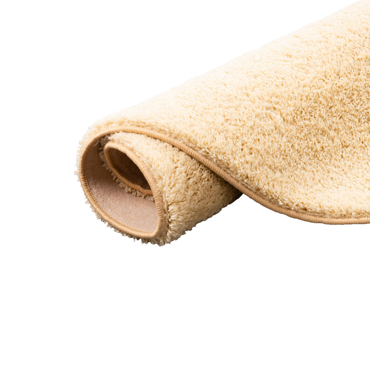 HOCHFLOR SHAGGY TEPPICH PALACE RUND - Naturfarben, Textil (160/160cm) - Snapstyle