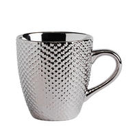 BECHER Textur 550ml, Silber - Silberfarben, Stein (0.55L) - home&you