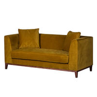 2-SITZER SOFA - Gelb, Holz/Textil (180/79/82cm) - home24
