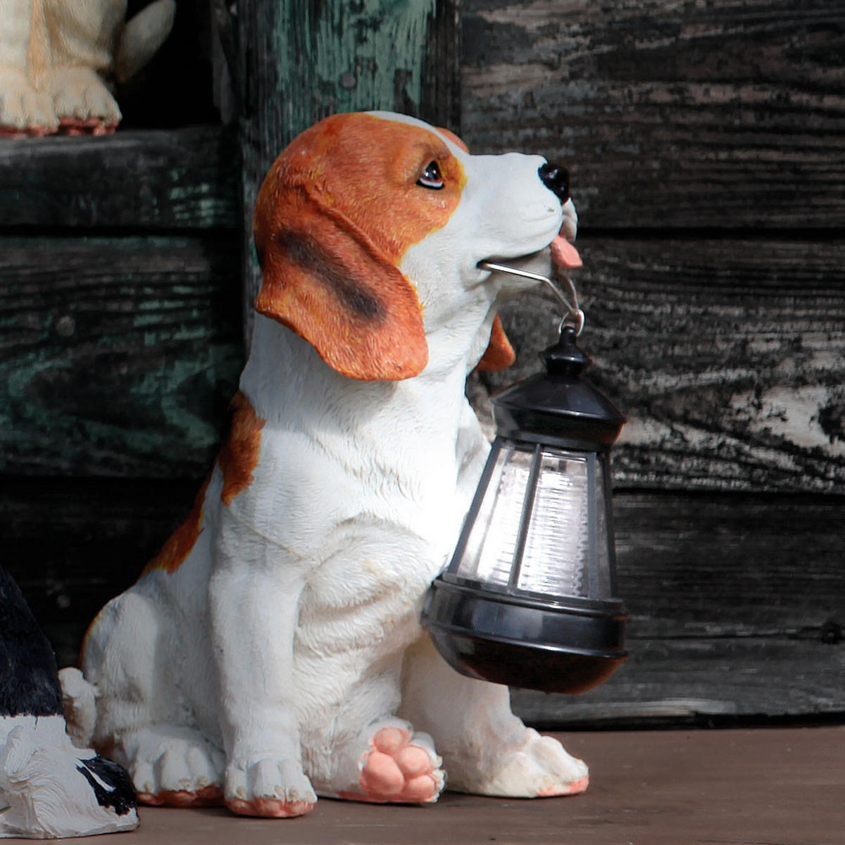 LED AUSSENLEUCHTE Hund Bunt 2er Set - Multicolor, Kunststoff (24.2/18/26cm) - Globo Lighting