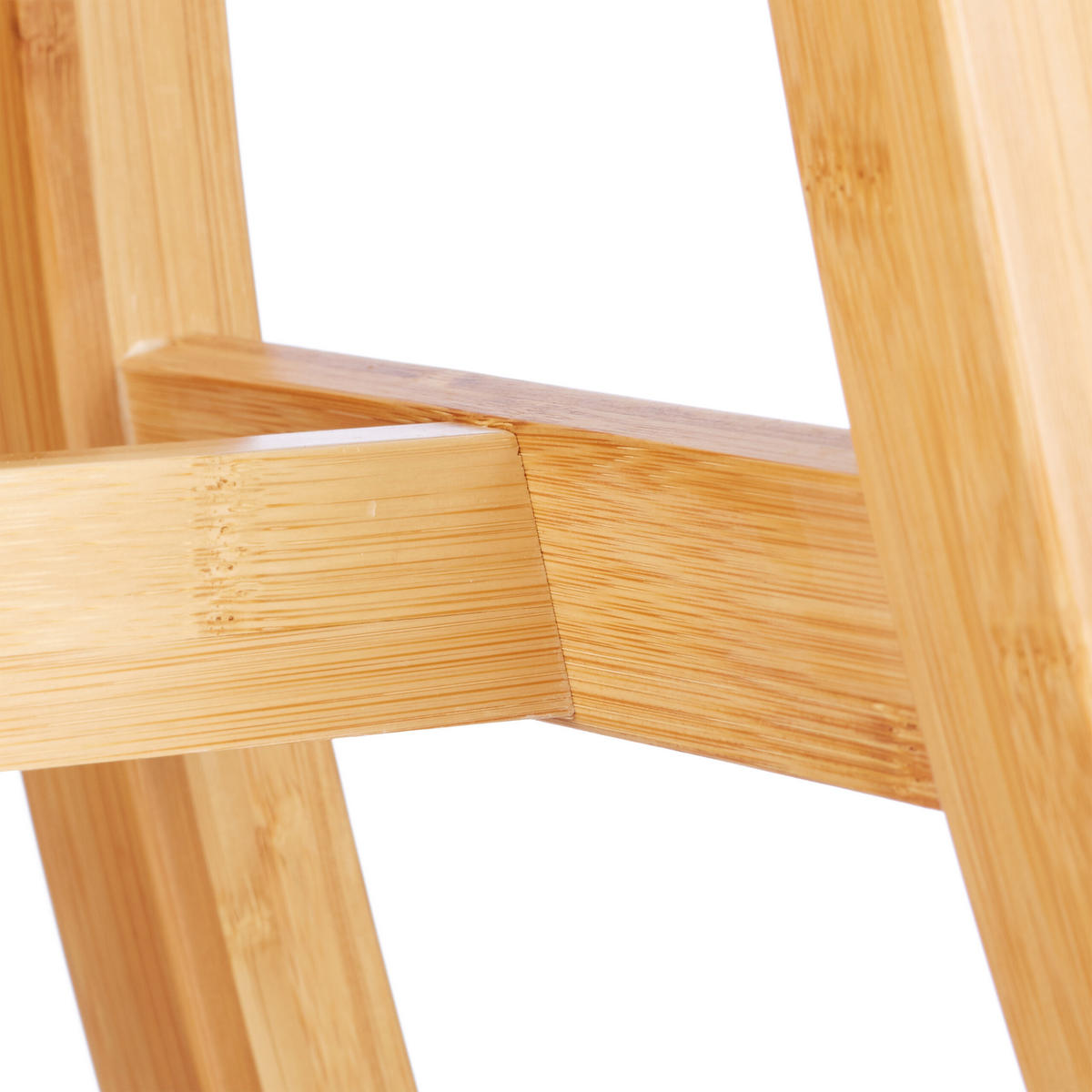 HOCKER - Hellbraun, Holz (56/48/28.5cm) - Relaxdays