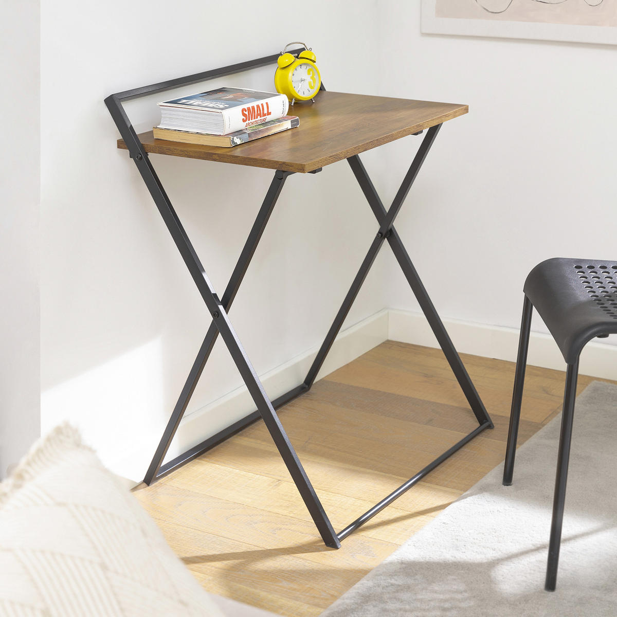 SCHREIBTISCH Vintage - Braun, Holzwerkstoff (45/63/77cm) - SoBuy
