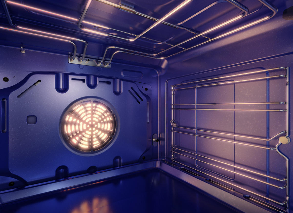 MULTIFUNKTIONS-ELEKTRO-BACKOFEN 60 cm EH 6344 N+KCT 6115 F Glaskeramik Kochfeld 60cm - Schwarz, Metall (59.4/59.4/57.5cm) - Kaiser Küchengeräte